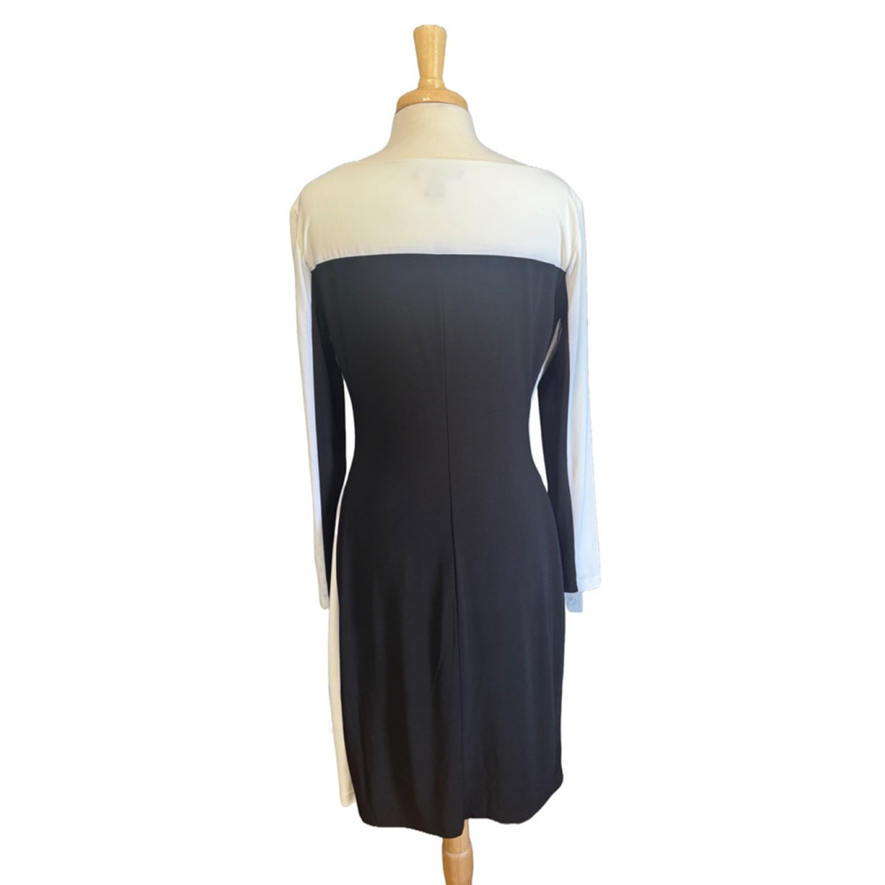 LAUREN Ralph Lauren Dress Size 14 Black and White - Picture 2 of 5